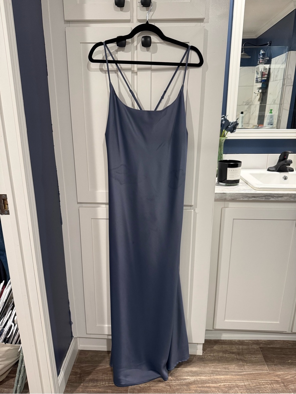 Women's Slate Blue Slip Dress